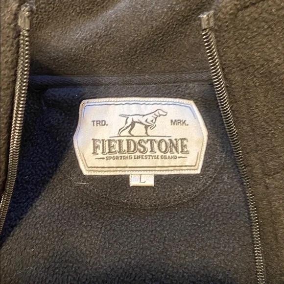 Fieldstone Black Fleece Vest - Picture 2 of 3